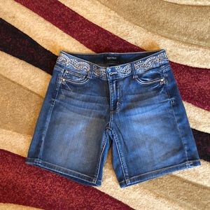 Blue jean shorts